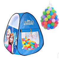 Pack Of 2 Frozen Tent House with 50 Pcs Soft Plastic Balls