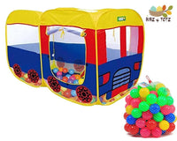 Pack Of 2 - Pop up House Tent + 50 Soft Plastic Balls