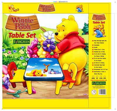 Evergreen Table With Two Chairs Assorted Characters For Kids Study And Activity Learning Toy Play Set