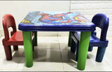Evergreen Table With Two Chairs Assorted Characters For Kids Study And Activity Learning Toy Play Set